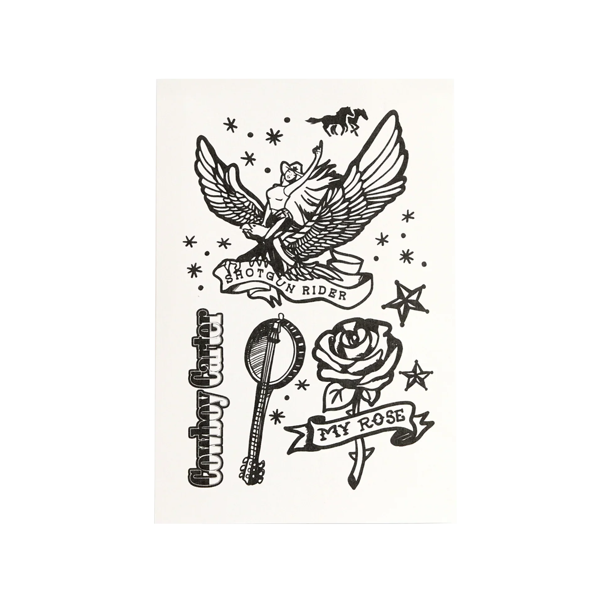 COWBOY CARTER SEMI-PERMANENT TEMPORARY TATTOOS